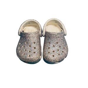 Girls' Crocs Toddler Classic Glitter Clogs Size 4